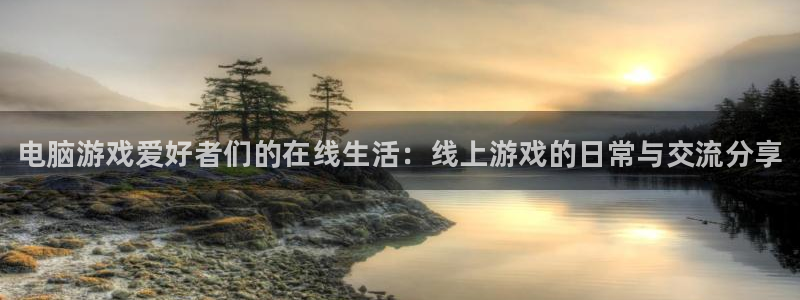 杜邦娱乐注册登录：电脑游戏爱好者们的在线生活：线上游戏的日常