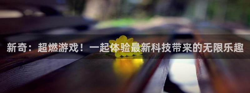 杜邦娱乐在线登录：新奇：超燃游戏！一起体验最新科技带来的无限